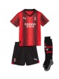 AC Milan Christian Pulisic #11 Domácí dres pro děti 2023-24 Krátký Rukáv (+ trenýrky)